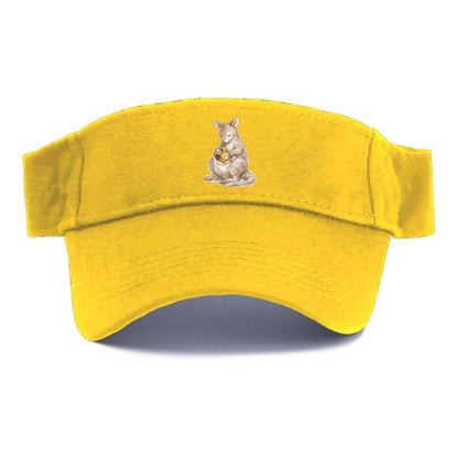 MOTHER'S POUCH | Kangaroo maternal embrace | Joey safe inside | Protective love | Nurturing - Visor - Golden Harvest(Yellow)