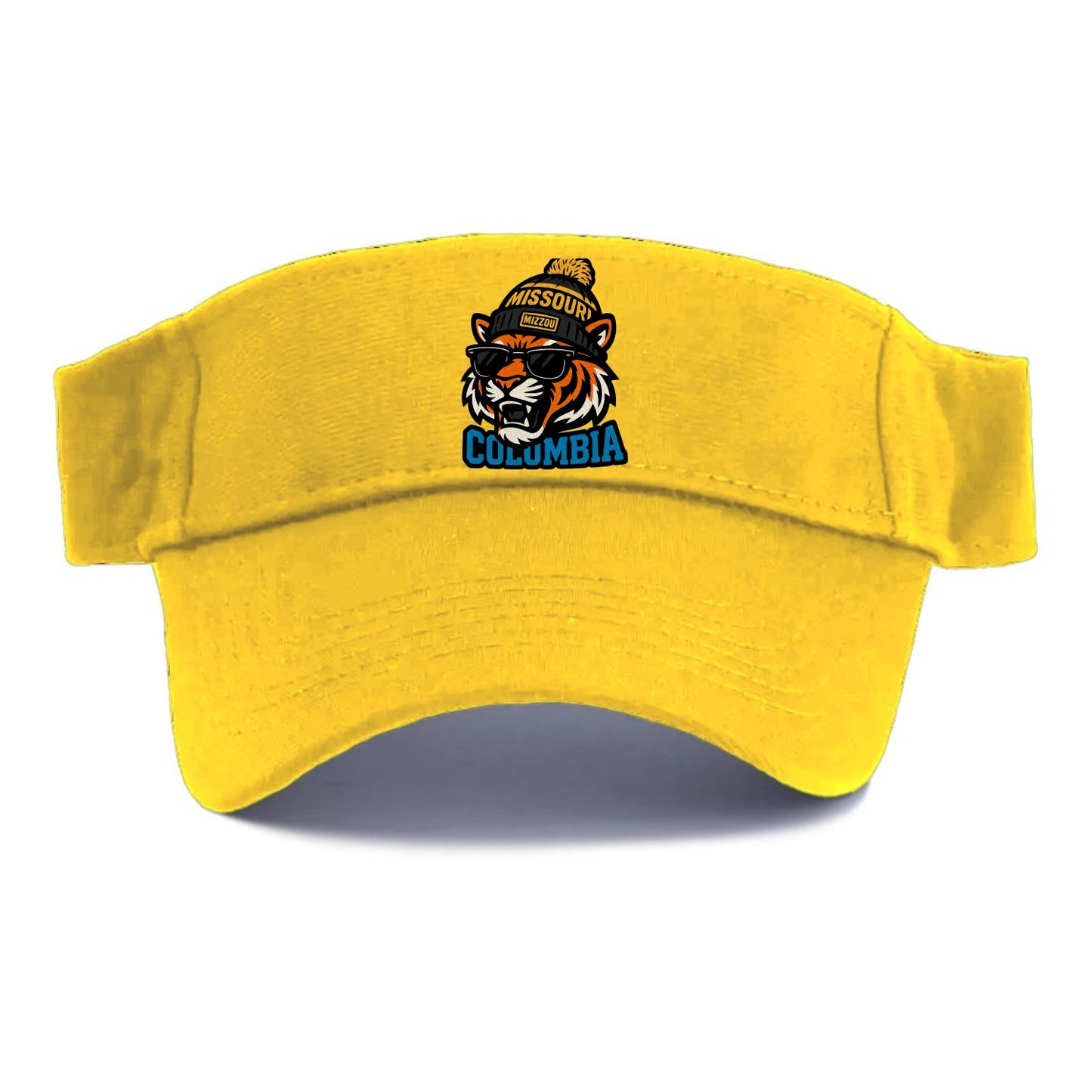 Columbia Tiger wearing Missouri beanie with Mizzou patch - Visor - Golden Harvest(Yellow)