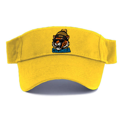 Columbia Tiger wearing Missouri beanie with Mizzou patch - Visor - Golden Harvest(Yellow)