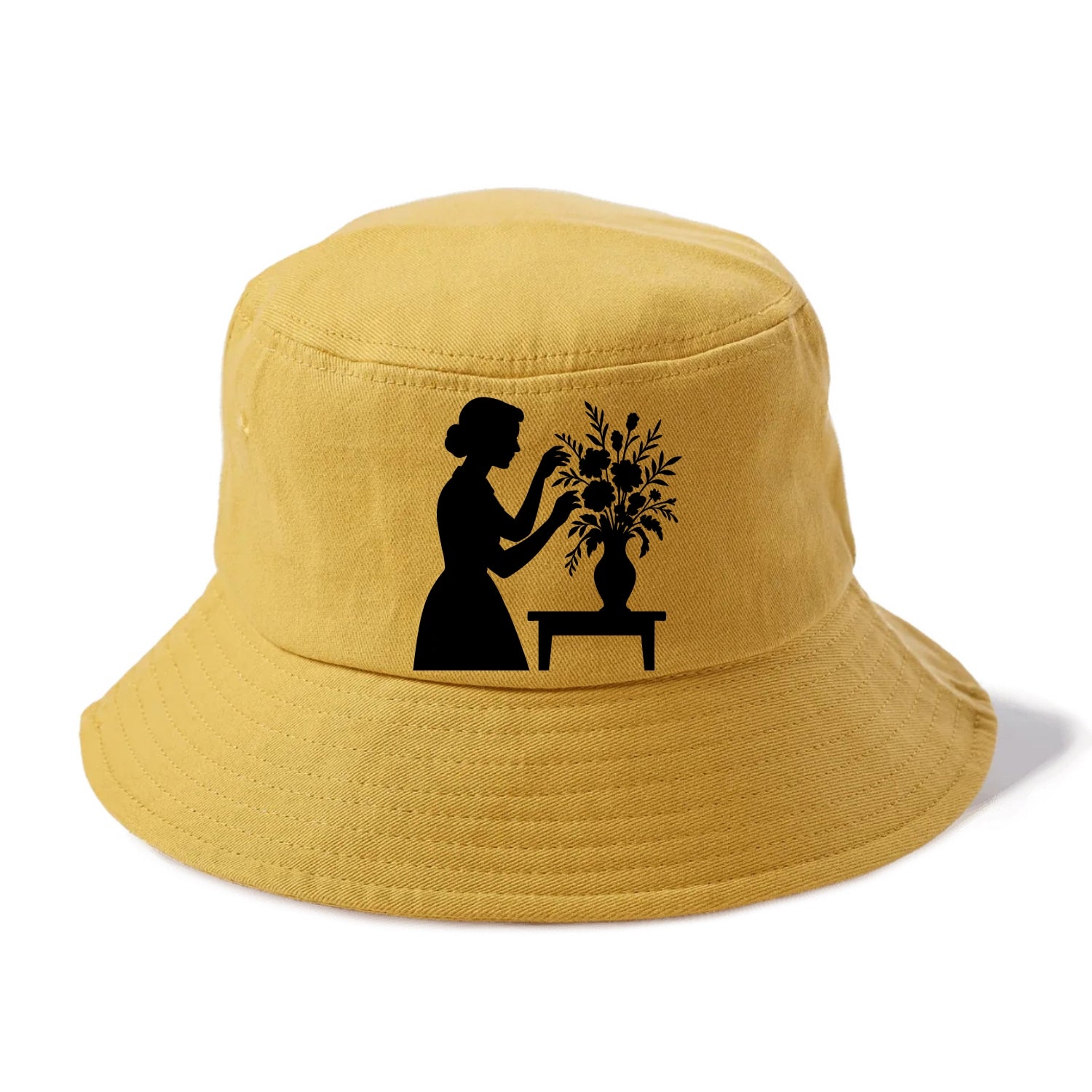 Florist arranging dramatic bouquet - Bucket Hat - Golden Harvest(Yellow)