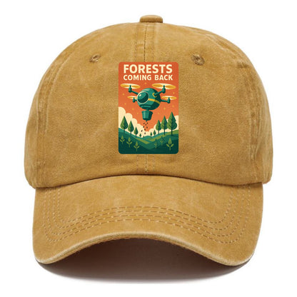 Reforestation drone planting millions of trees - "Forests Coming Back" - nature - Classic Cap - Golden Harvest(Yellow)