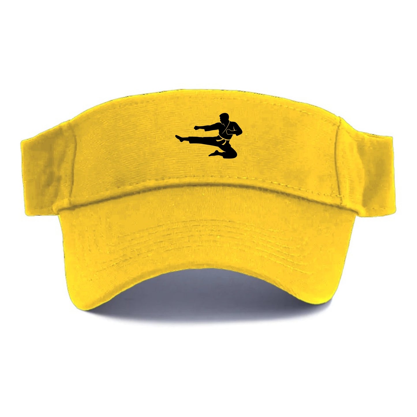 Martial artist flying kick - Visor - Golden Harvest(Yellow)