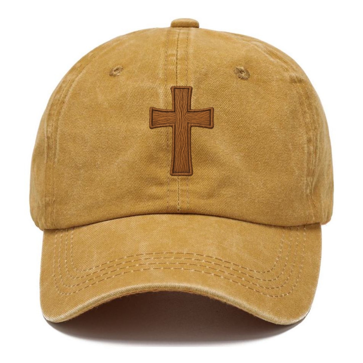 Carved Cross  - Classic Cap - Golden Harvest(Yellow)