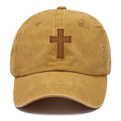 Carved Cross  - Classic Cap - Golden Harvest(Yellow)