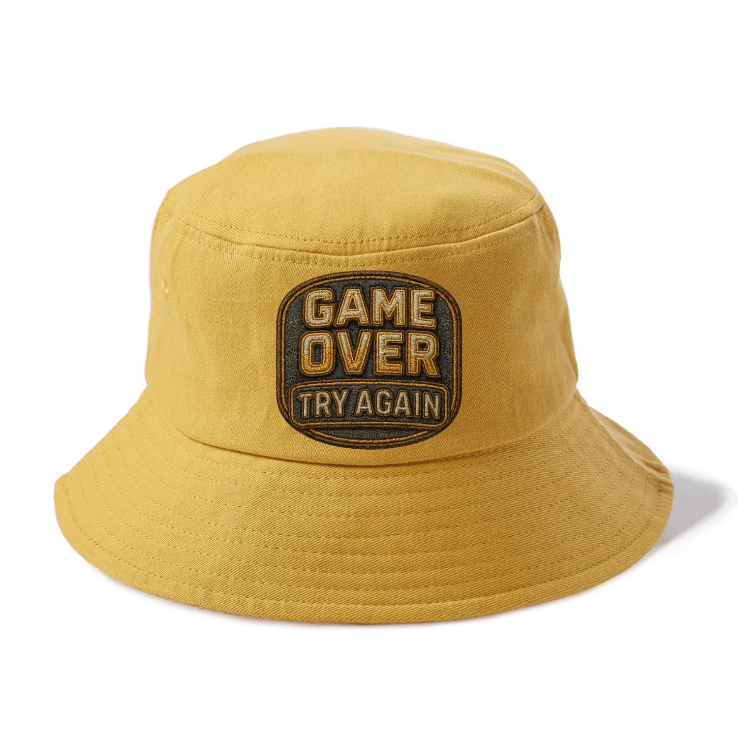Game Over Try Again  - Bucket Hat - Golden Harvest(Yellow)