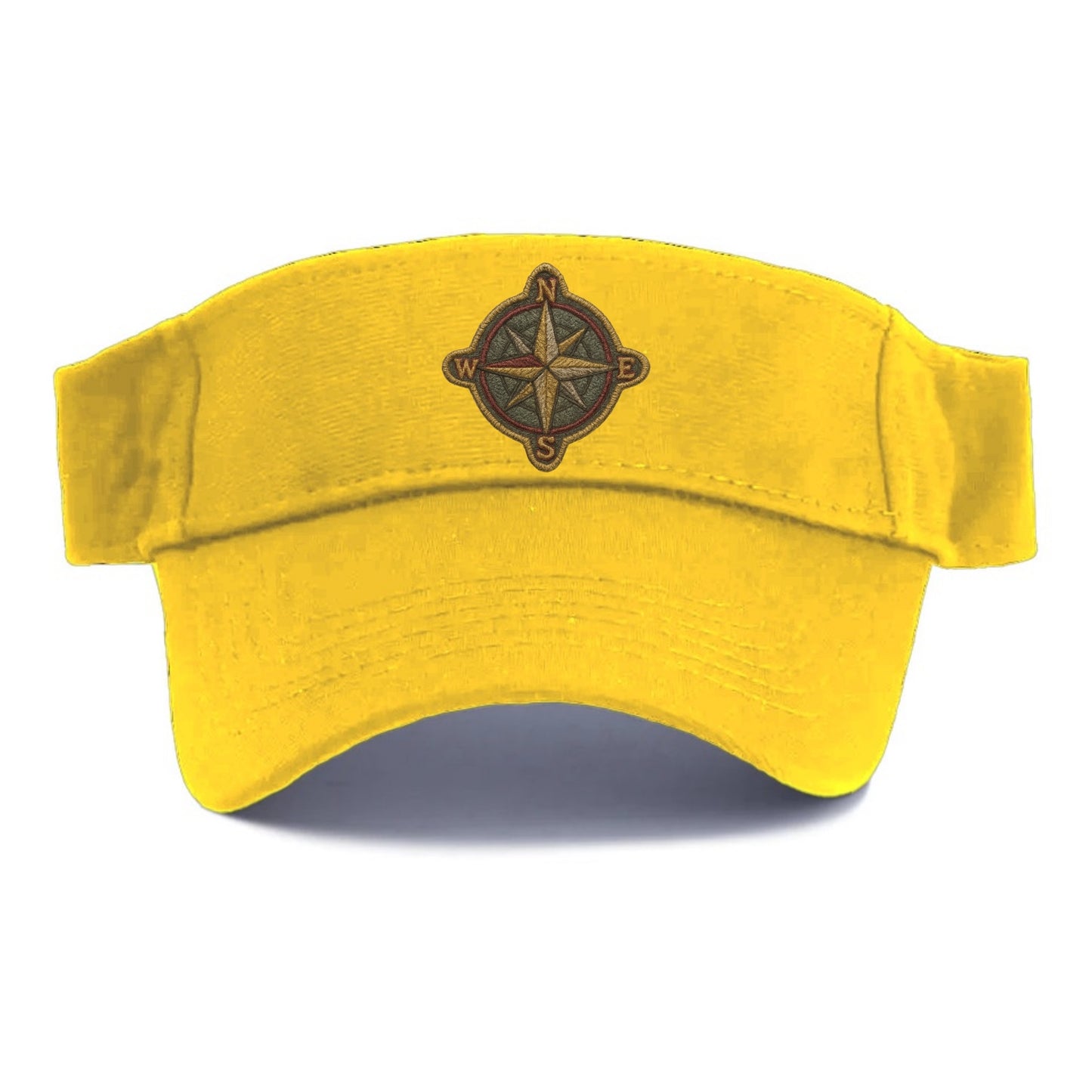 Compass rose with cardinal directions - explorer symbol - Visor - Golden Harvest(Yellow)