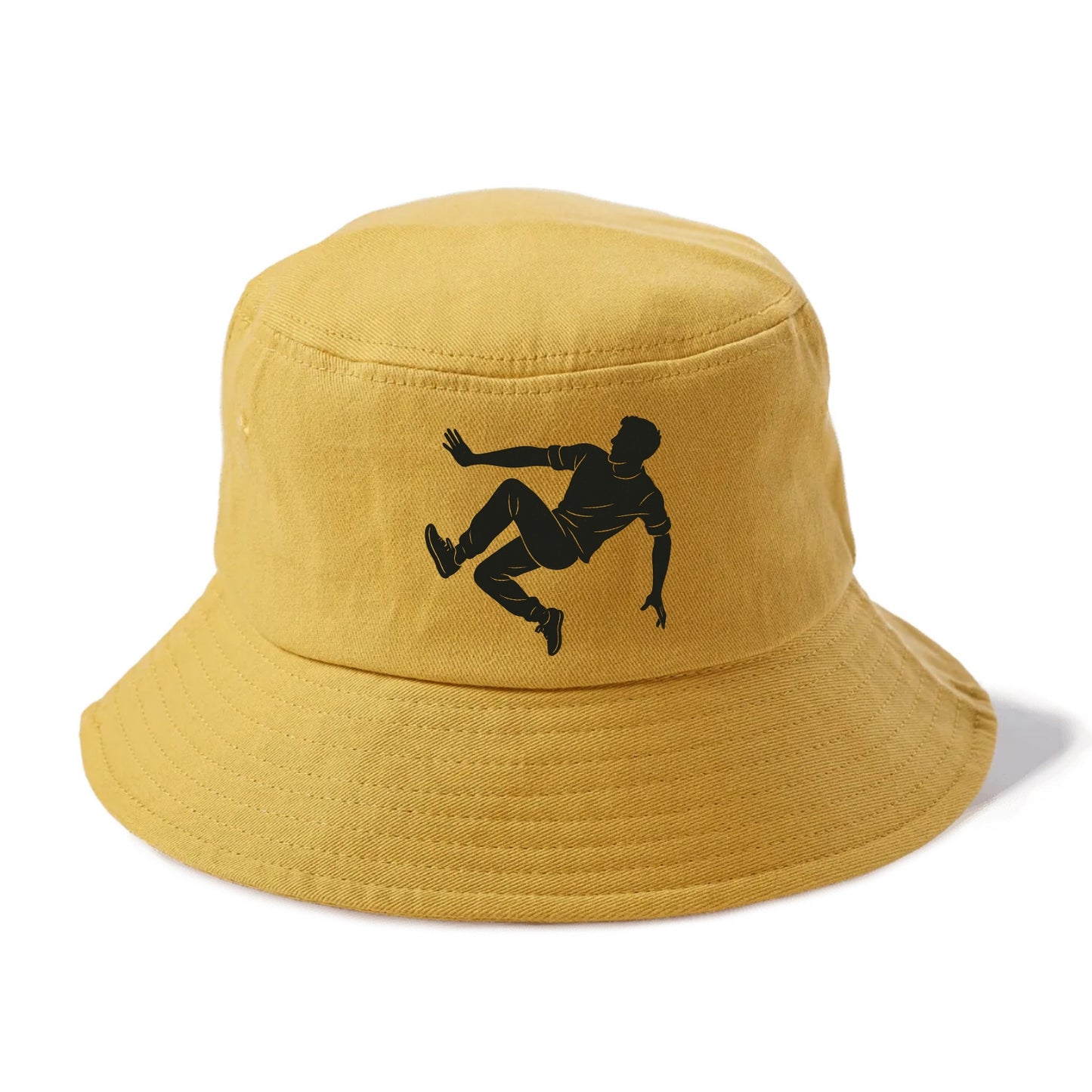 Parkour athlete wall run - Bucket Hat - Golden Harvest(Yellow)