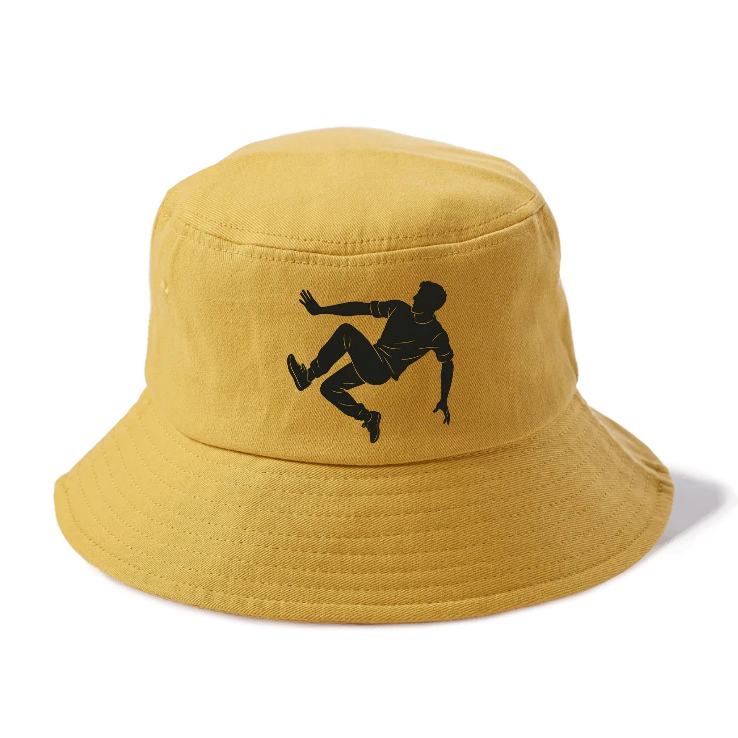 Parkour athlete wall run - Bucket Hat - Golden Harvest(Yellow)