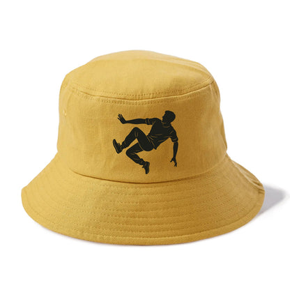 Parkour athlete wall run - Bucket Hat - Golden Harvest(Yellow)