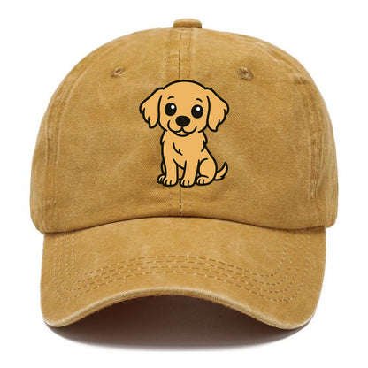 Golden Retriever - Head tilt curious pose - Classic Cap - Golden Harvest(Yellow)