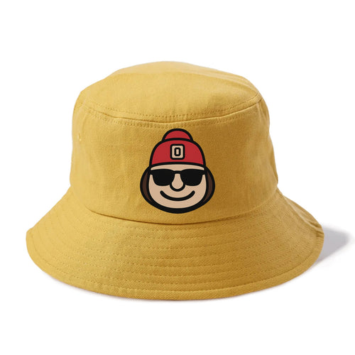 Columbus Brutus wearing Ohio State beanie with Block O patch - Bucket Hat