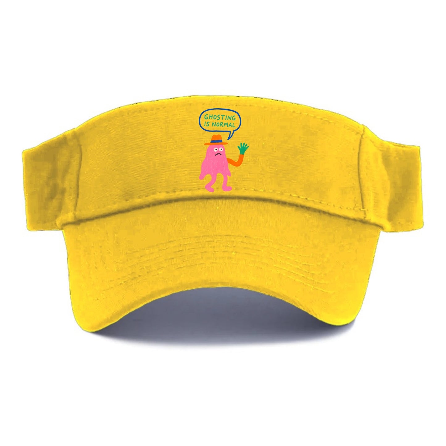 GHOSTING IS NORMAL | Transparent ghost texting - Visor - Golden Harvest(Yellow)