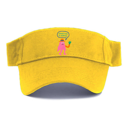 GHOSTING IS NORMAL | Transparent ghost texting - Visor - Golden Harvest(Yellow)