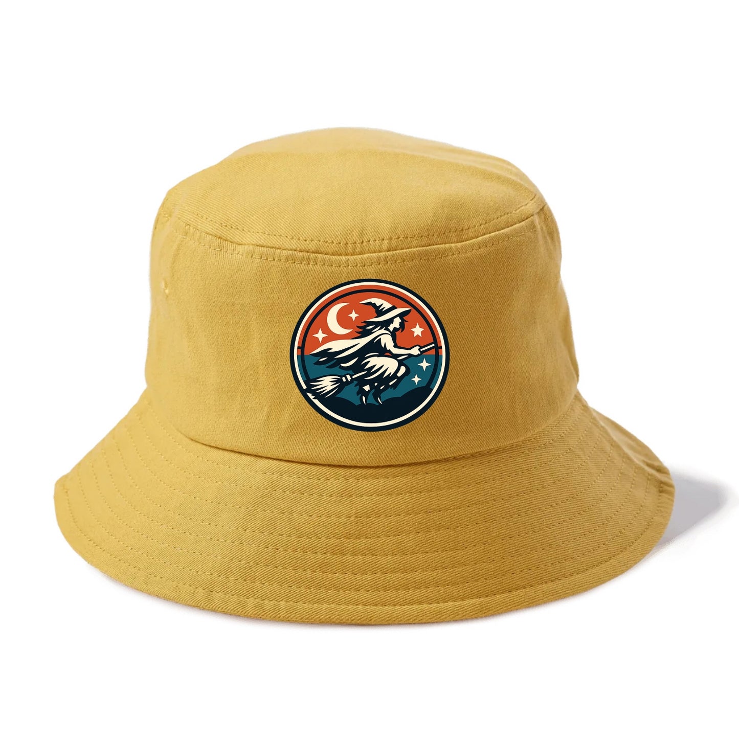 Mystic Night Witch Emblem - Bucket Hat - Golden Harvest(Yellow)