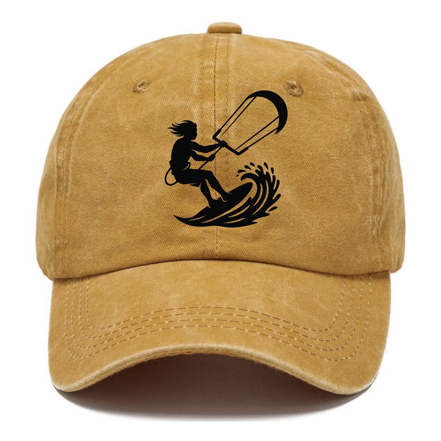 Kite surfer riding wave - Classic Cap - Golden Harvest(Yellow)