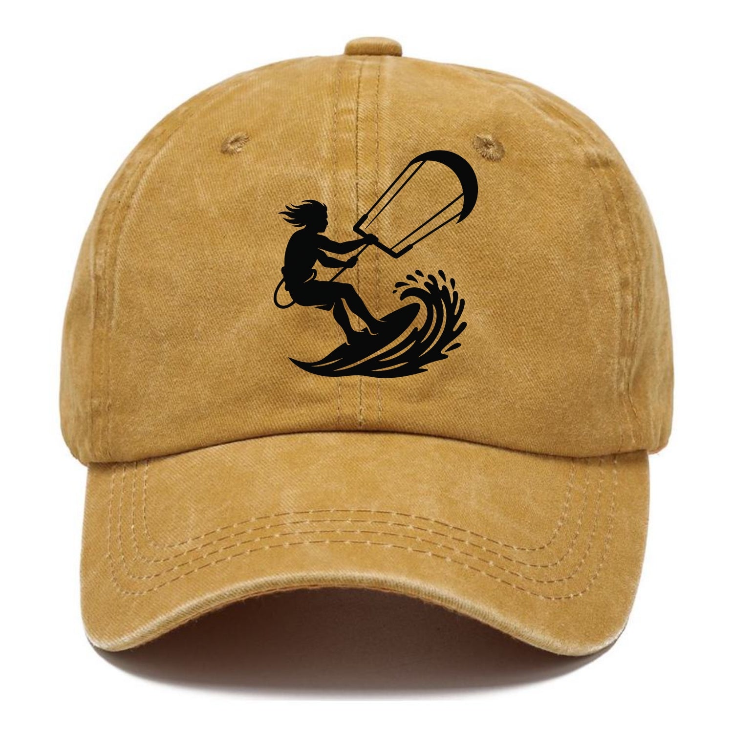 Kite surfer riding wave - Classic Cap - Golden Harvest(Yellow)