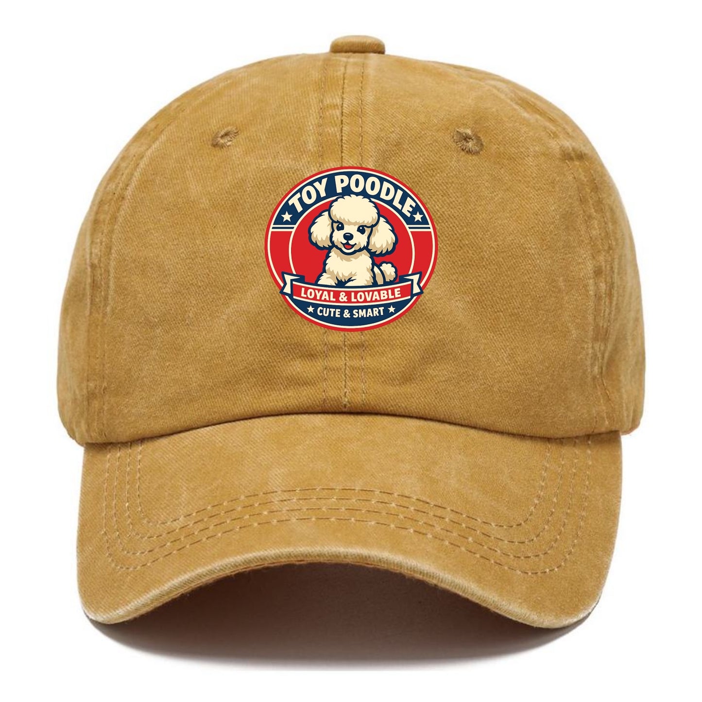 Elegant Poodle Emblem - Classic Cap - Golden Harvest(Yellow)