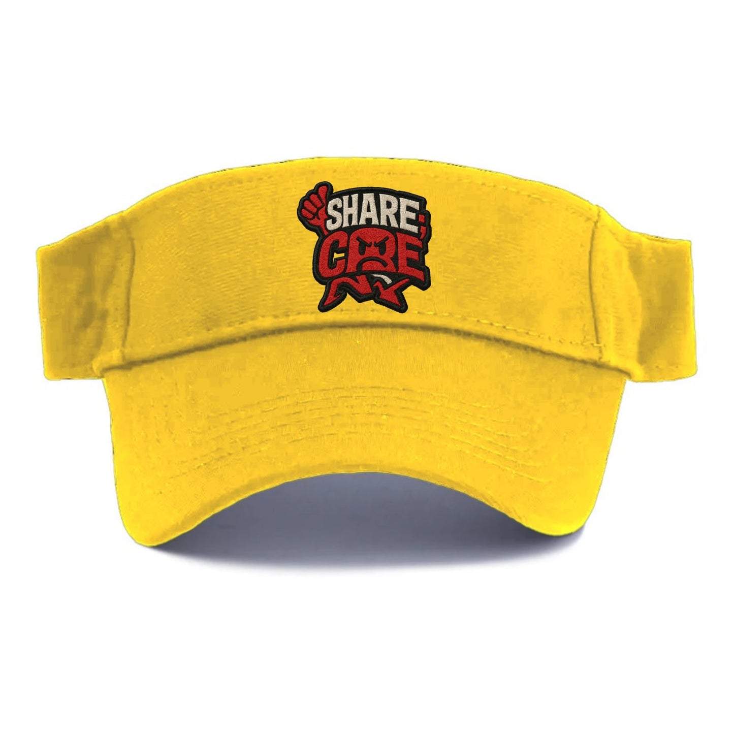 SHARE;CARE TOO MUCH Oversharer Green Hat - Visor - Golden Harvest(Yellow)