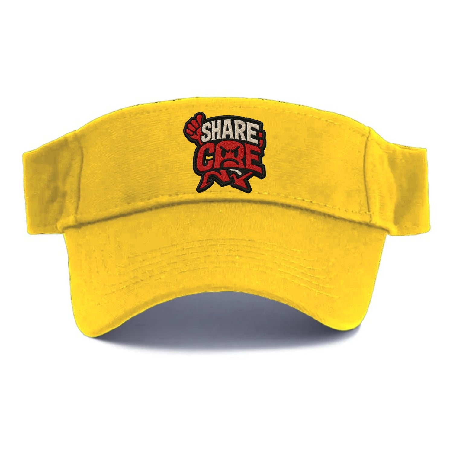 SHARE;CARE TOO MUCH Oversharer Green Hat - Visor - Golden Harvest(Yellow)