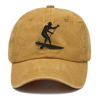 Stand-up paddleboarder on calm water - Classic Cap - Golden Harvest(Yellow)