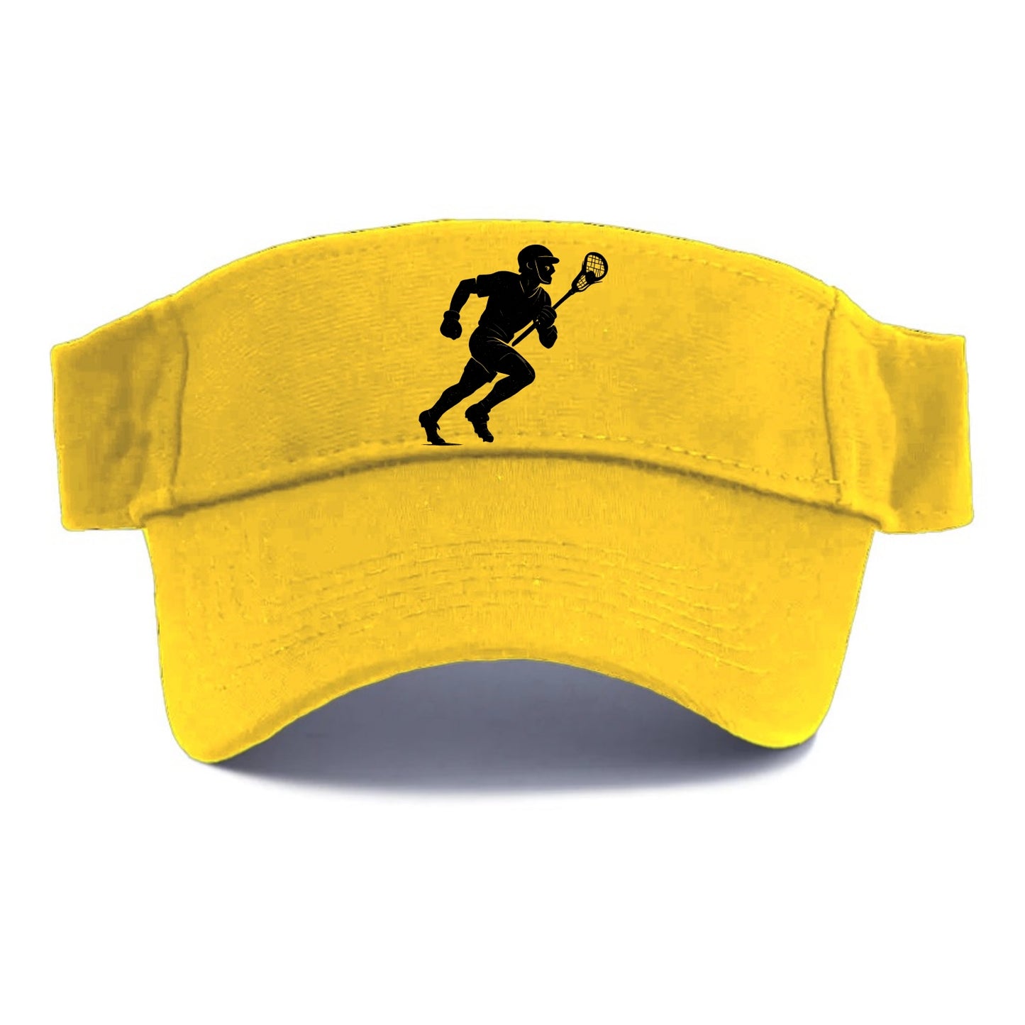 Lacrosse player cradling and running - Visor - Golden Harvest(Yellow)
