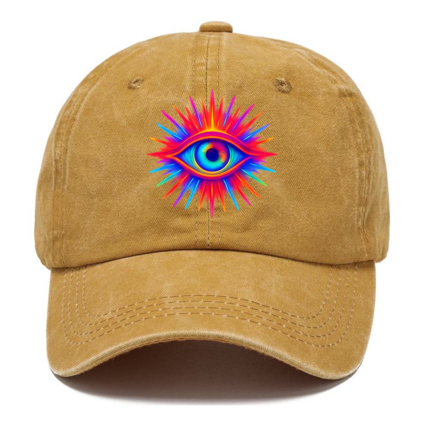 Rainbow Third Eye - Prismatic eye radiat Classic Cap - Golden Harvest(Yellow)