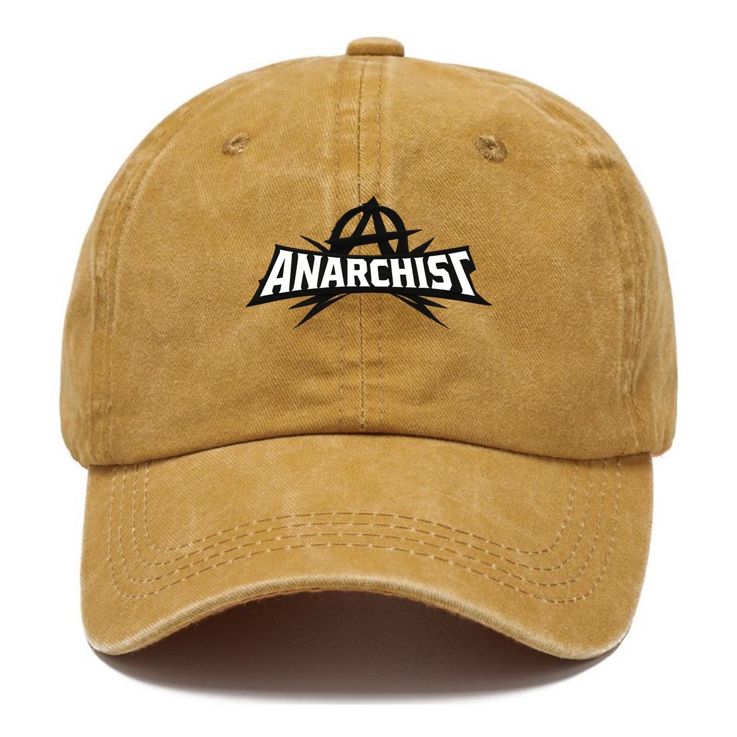 Bold typography design - "ANARCHIST" - no masters, self-governed - Classic Cap - Golden Harvest(Yellow)