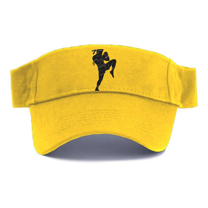 Muay Thai fighter with knee strike - Visor - Golden Harvest(Yellow)