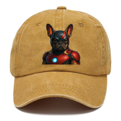 French Bulldog Iron Man  - Classic Cap - Golden Harvest(Yellow)
