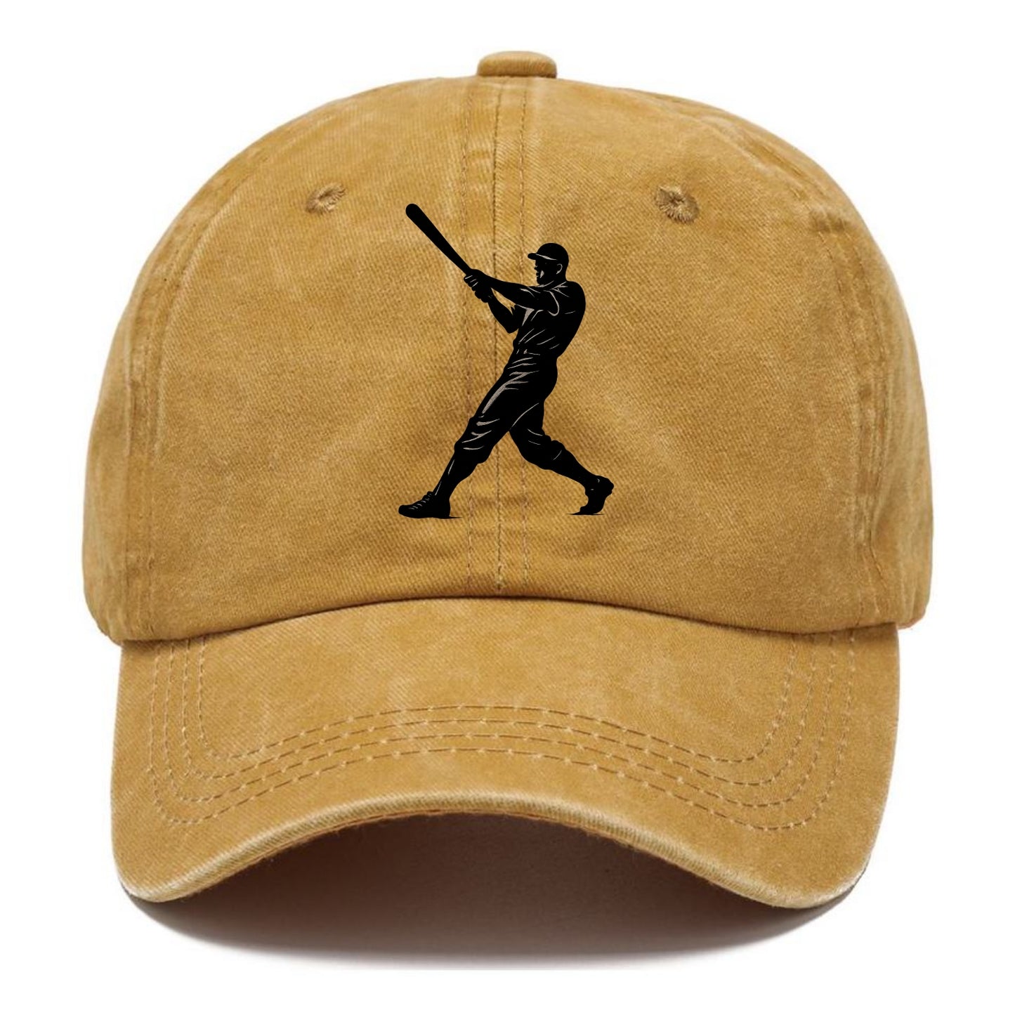Baseball batter in full swing - Classic Cap - Golden Harvest(Yellow)
