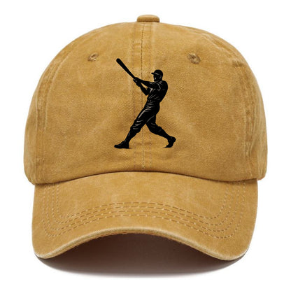 Baseball batter in full swing - Classic Cap - Golden Harvest(Yellow)