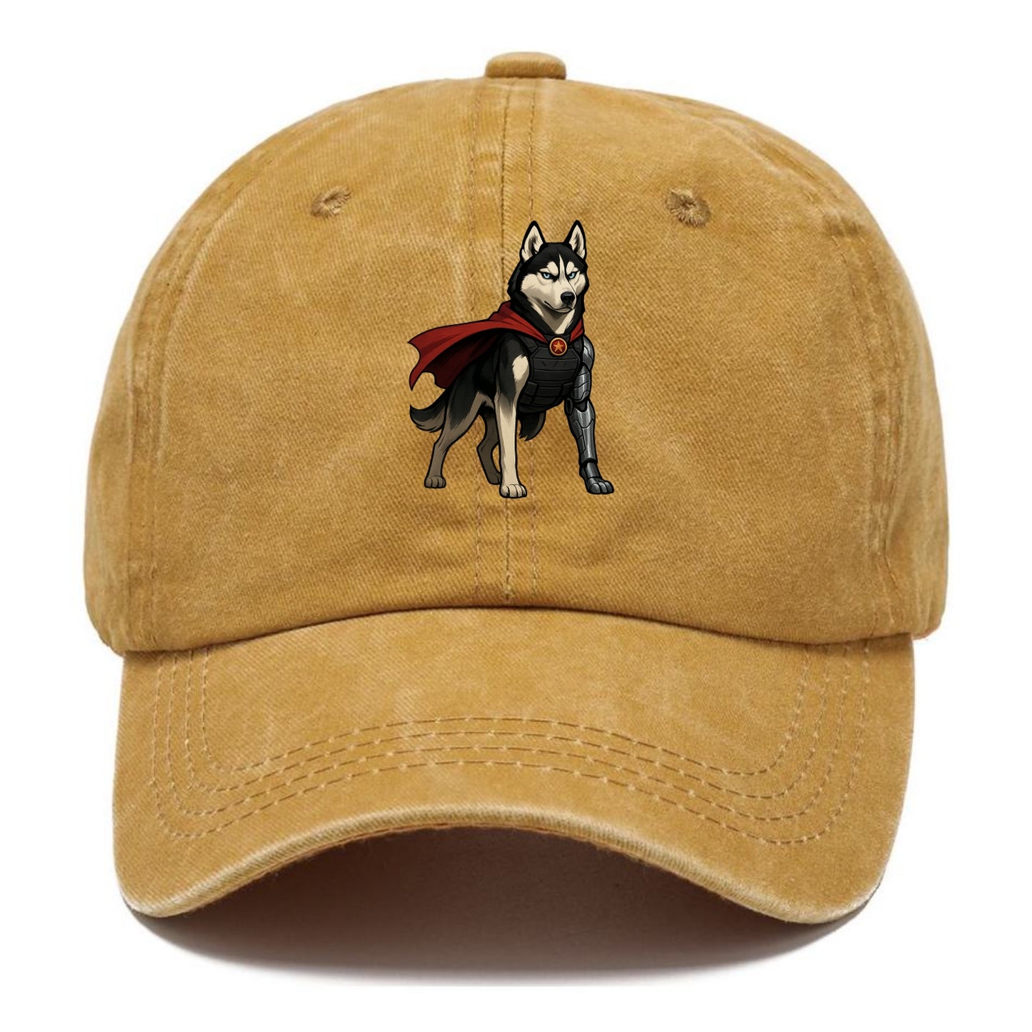 Siberian Husky Winter Soldier  - Classic Cap - Golden Harvest(Yellow)