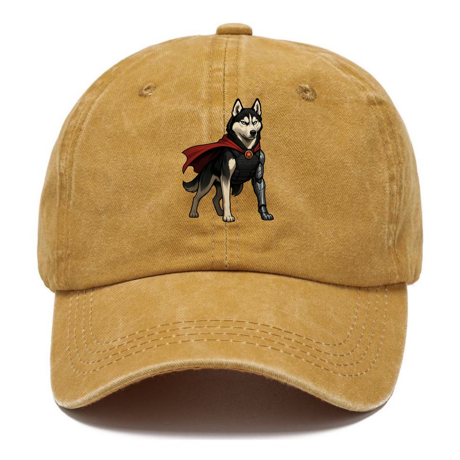 Siberian Husky Winter Soldier  - Classic Cap - Golden Harvest(Yellow)