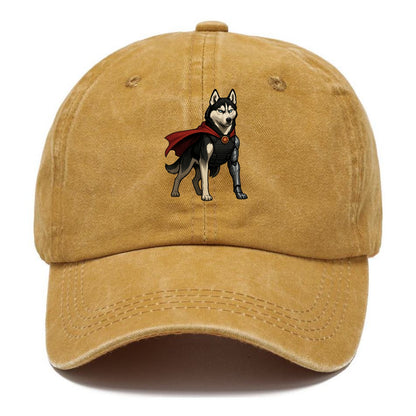 Siberian Husky Winter Soldier  - Classic Cap - Golden Harvest(Yellow)