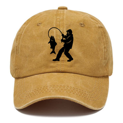 Alaskan fisherman hauling catch - Classic Cap - Golden Harvest(Yellow)