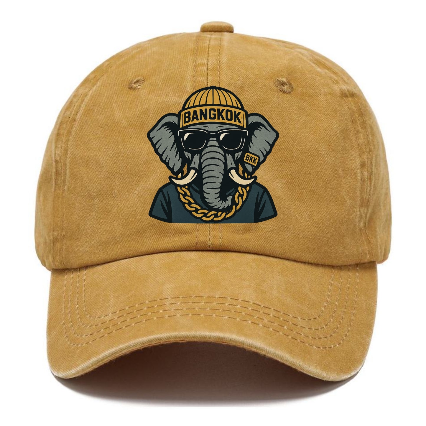 Bangkok Elephant - Classic Cap - Golden Harvest(Yellow)