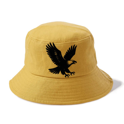 Eagle in flight - liberty and independence ink brushstrokes - Bucket Hat - Golden Harvest(Yellow)
