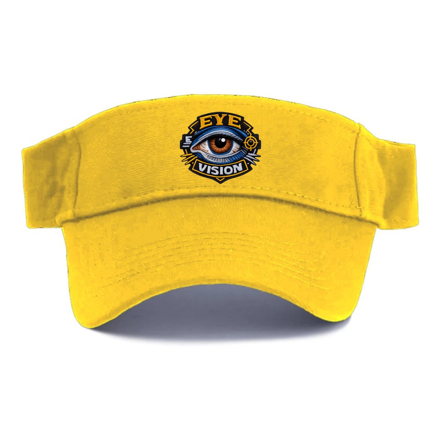 EYE VISION - anatomical eye in blue and brown , optometry - Visor - Golden Harvest(Yellow)