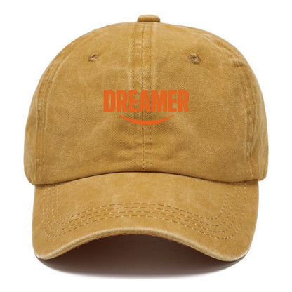 Bold typography design - "DREAMER" - imagination, seeing possibilities - Classic Cap - Golden Harvest(Yellow)
