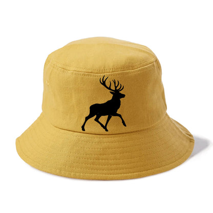 Deer with majestic antlers - Bucket Hat - Golden Harvest(Yellow)
