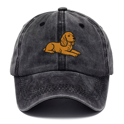 Cocker Spaniel - Golden colored relaxed Classic Cap - Graphite