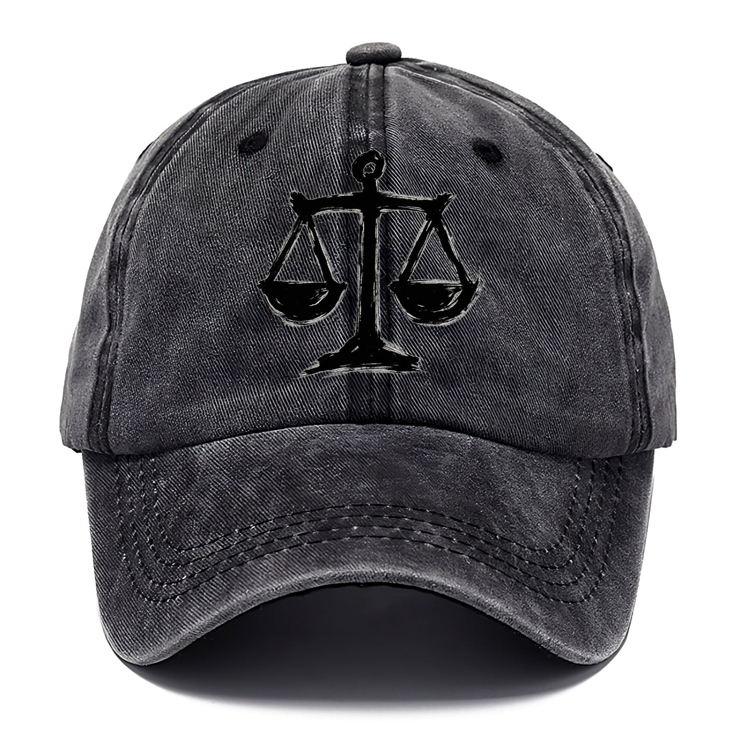 Scales of justice - equality and fairness bold ink style - Classic Cap - Graphite