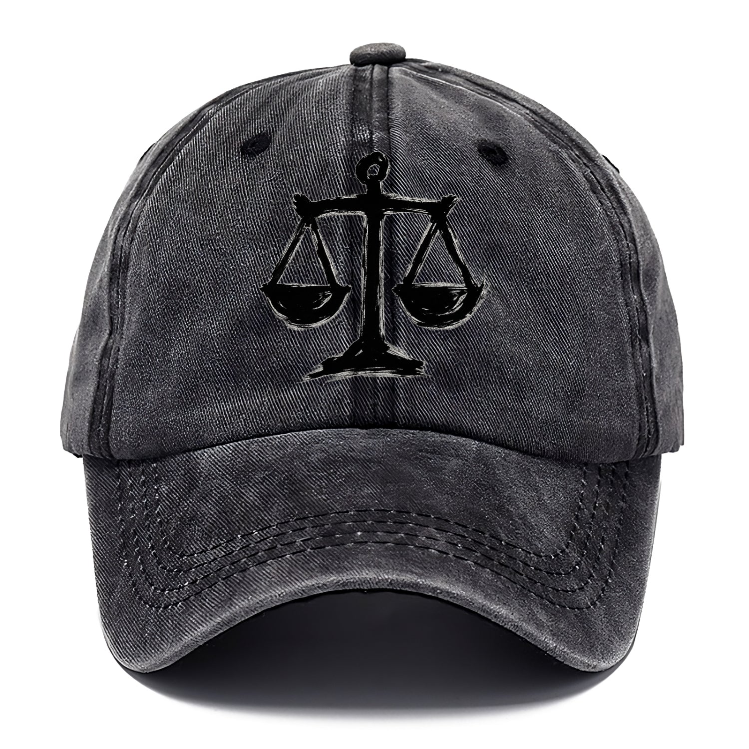 Scales of justice - equality and fairness bold ink style - Classic Cap - Graphite