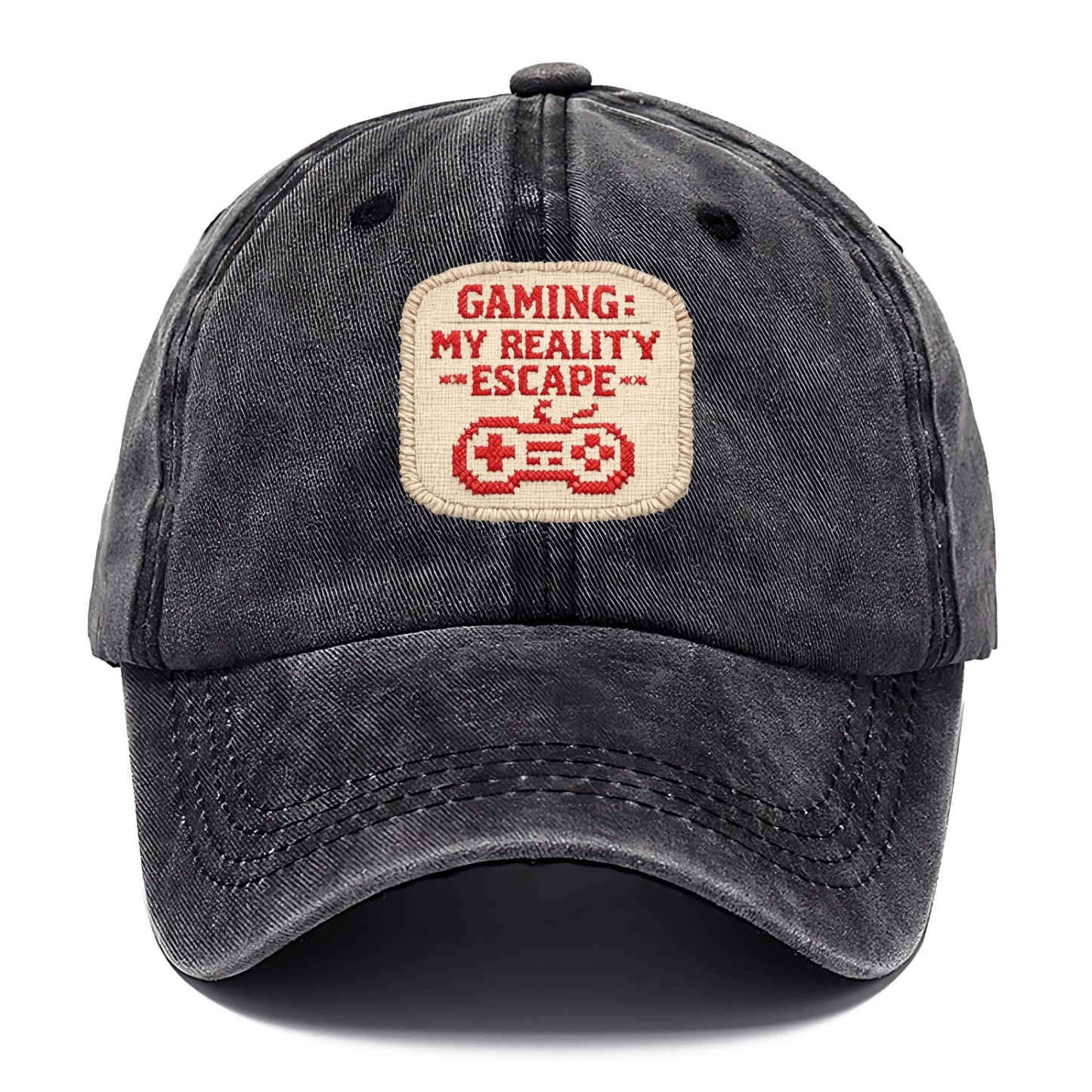 GAMING: MY REALITY ESCAPE - red game escape - red - gaming reality escape - Classic Cap - Graphite