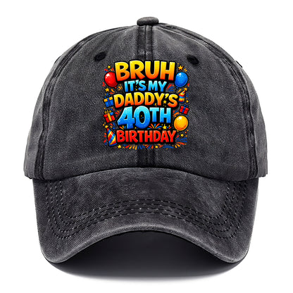 Daddy's 40th Birthday - Classic Cap - Graphite