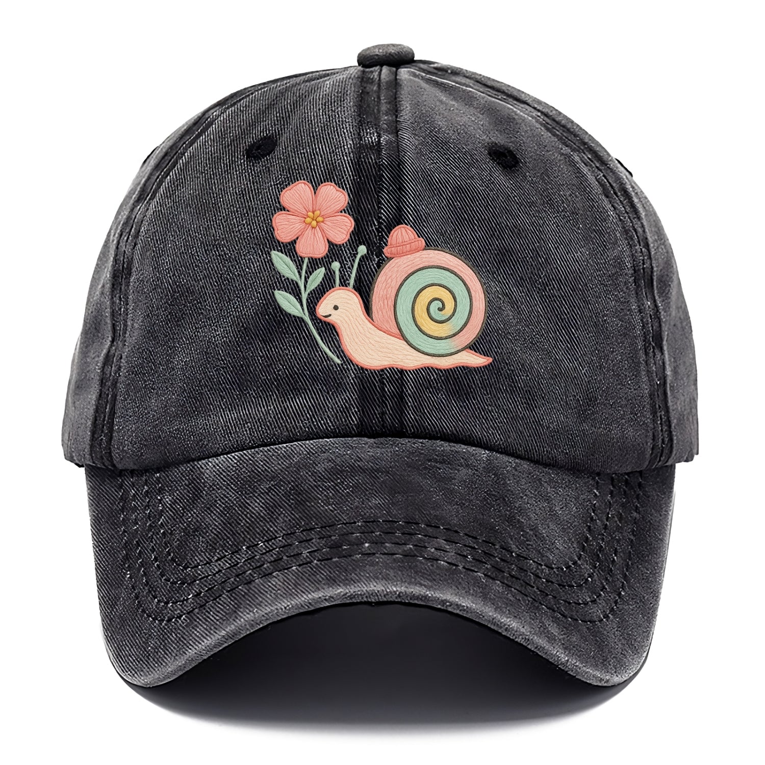 Coral Snail - Classic Cap - Graphite