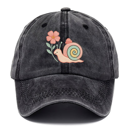 Coral Snail - Classic Cap - Graphite