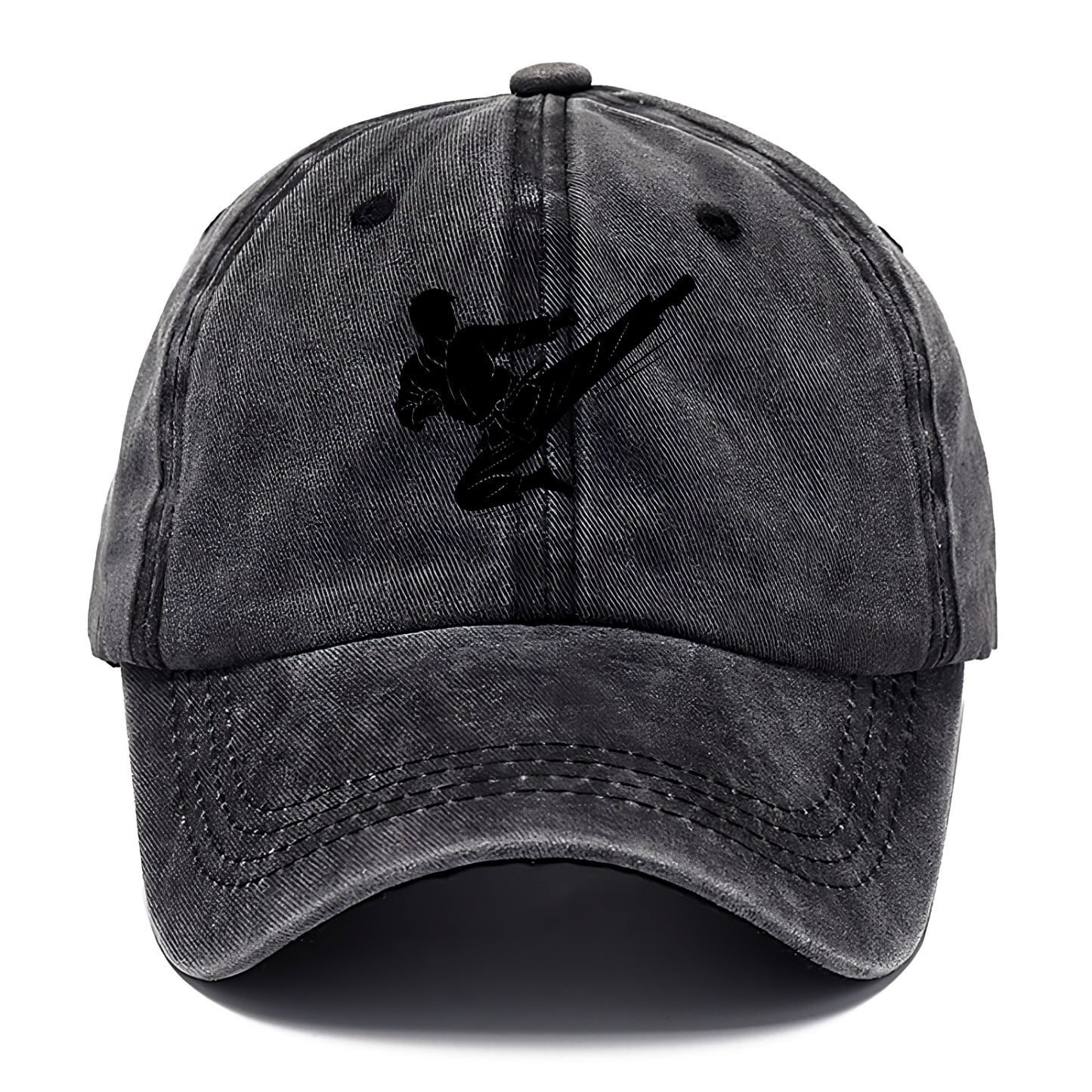 Korean taekwondo flying kick - Classic Cap - Graphite