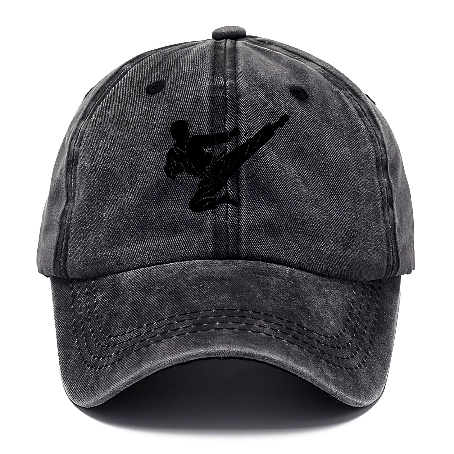 Korean taekwondo flying kick - Classic Cap - Graphite