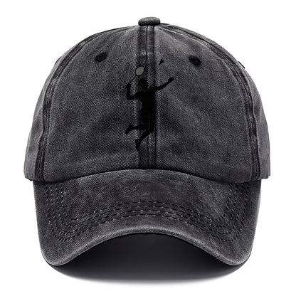 Badminton player jumping for a smash - Classic Cap - Graphite